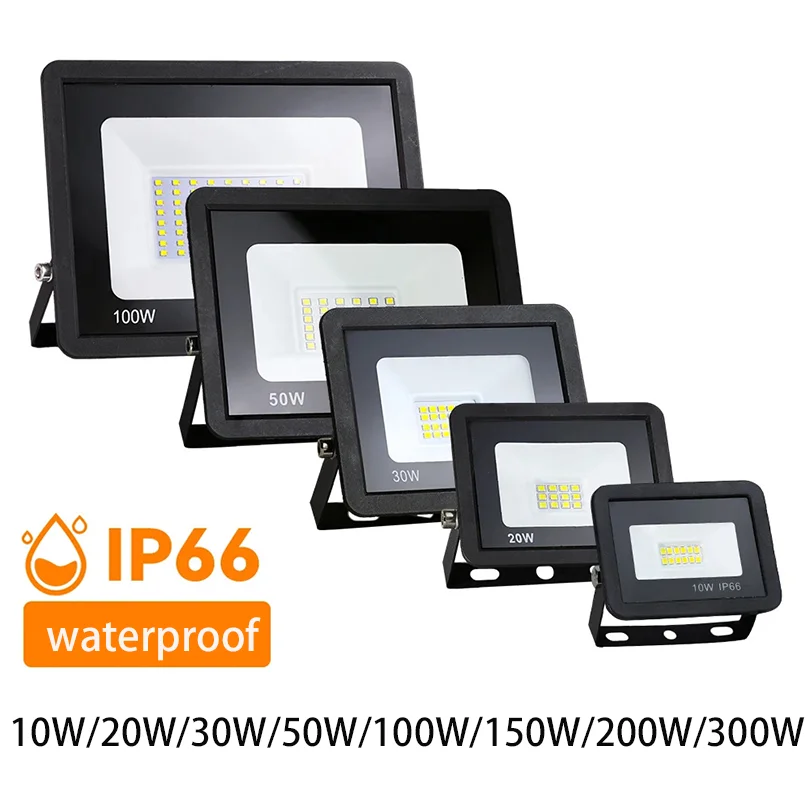 

LED Flood Light 50W 100W 150W AC110V AC220V Led reflector IP66 Waterproof Outdoor flood lights Spotlight LED garden lights