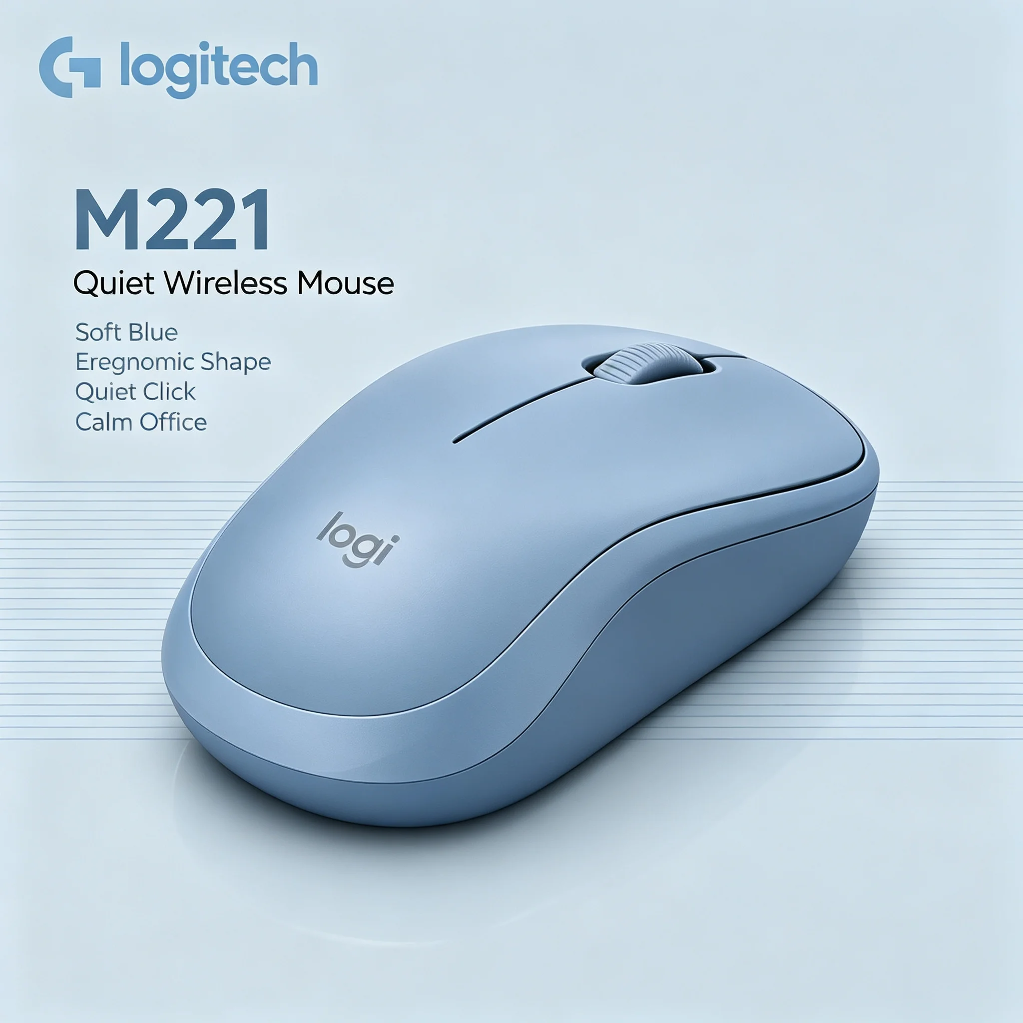 Logitech M221 Multi‑OS Compatible Wireless Silent Mouse 1000DPI Optical Mice For PC Laptop Mac Chromebook