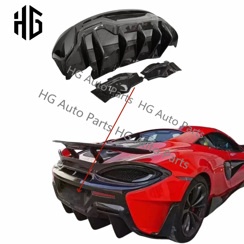 

Dry Carbon Fiber 600LT Car Bumper Body Kits For Mclaren 540c 570s Rear Bumper Spoiler Truning Parts