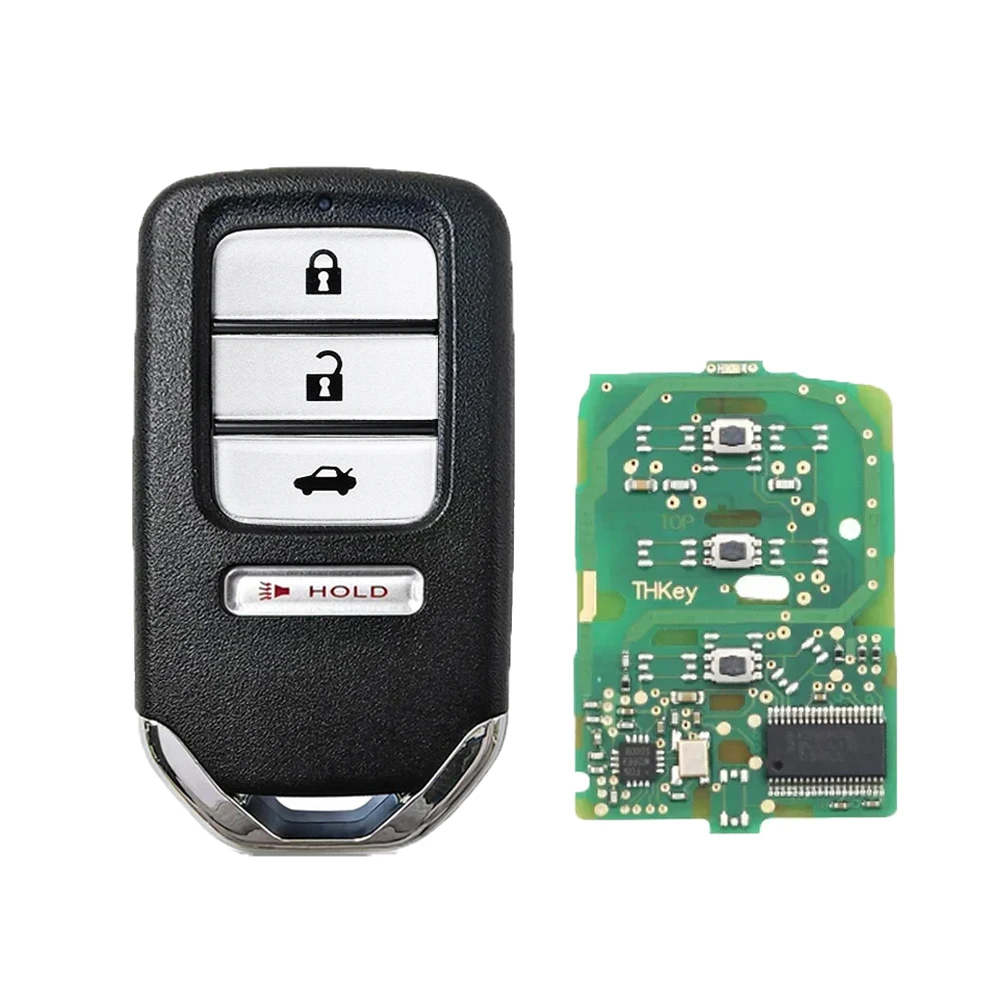 YIQIXIN 433MHz ID47 Chip Remote Car Key For Honda Accord Piot CR-V HR-V Jazz Civic 2016 2017 2018 2019 2020 FCCID KR5V2X