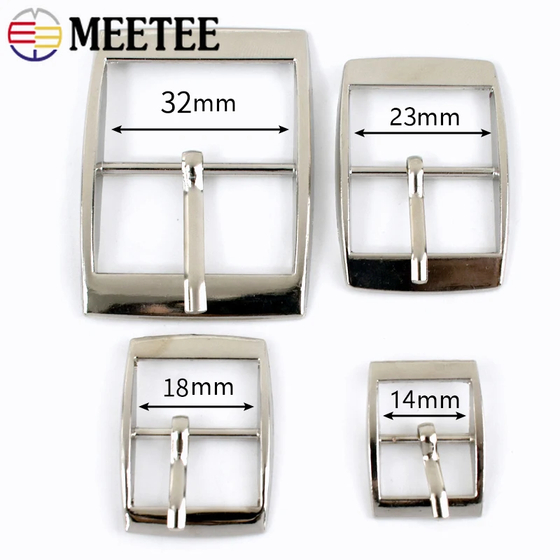 5/10/20Pcs 15/20/25/30mm Metal Pin Buckles Belt Adjustable Clasp Bag Strap Webbing Slider Buckle Hook DIY Hardware Accessories