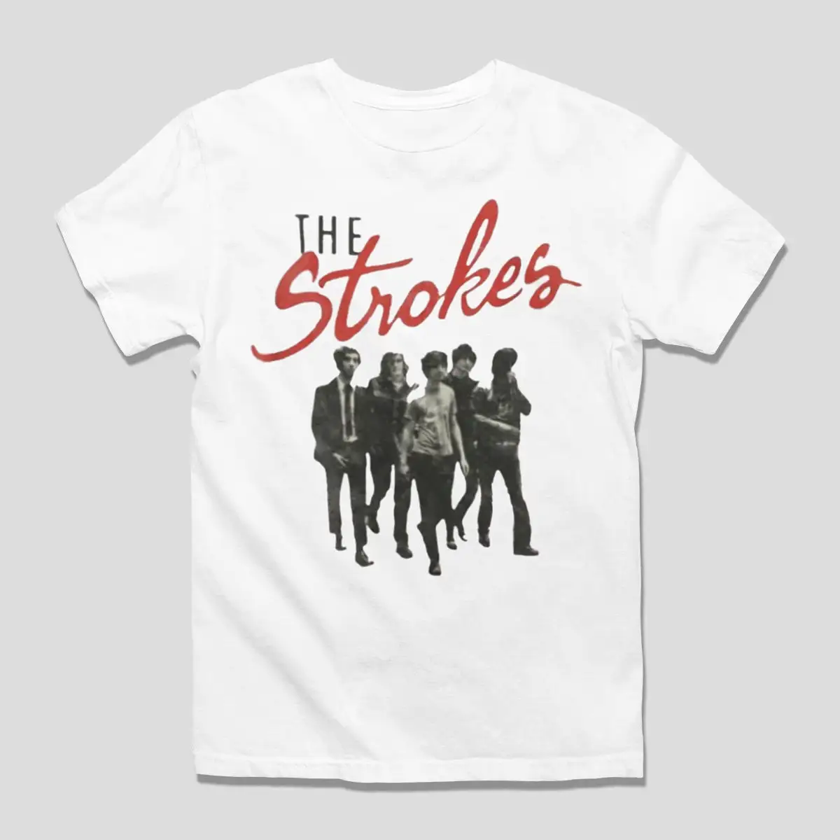 Vintage The Strokes Band White T Shirt