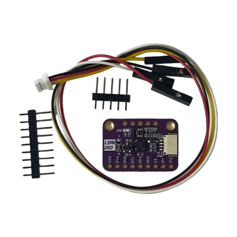 H7BC LSM6DSO Motion Module With I2C Link Board, Line Header Layout and Data Read Support for Control Projects and Small Device