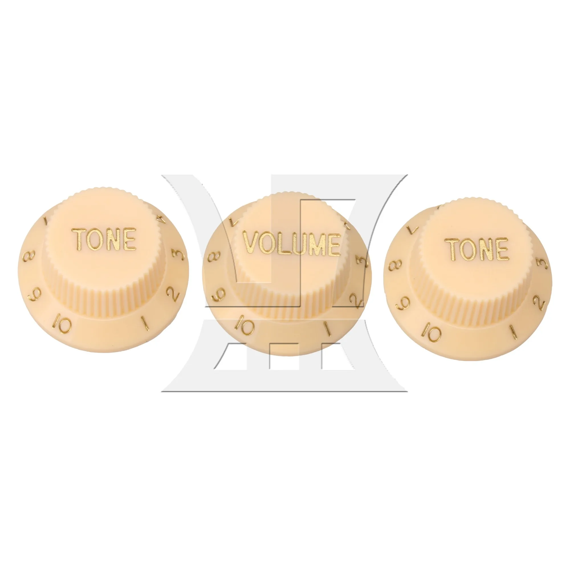 

YIBUY 5xGuitar Parts Switch Tips Single Coil Pickup Cover 1Volume 2Tone Yellow