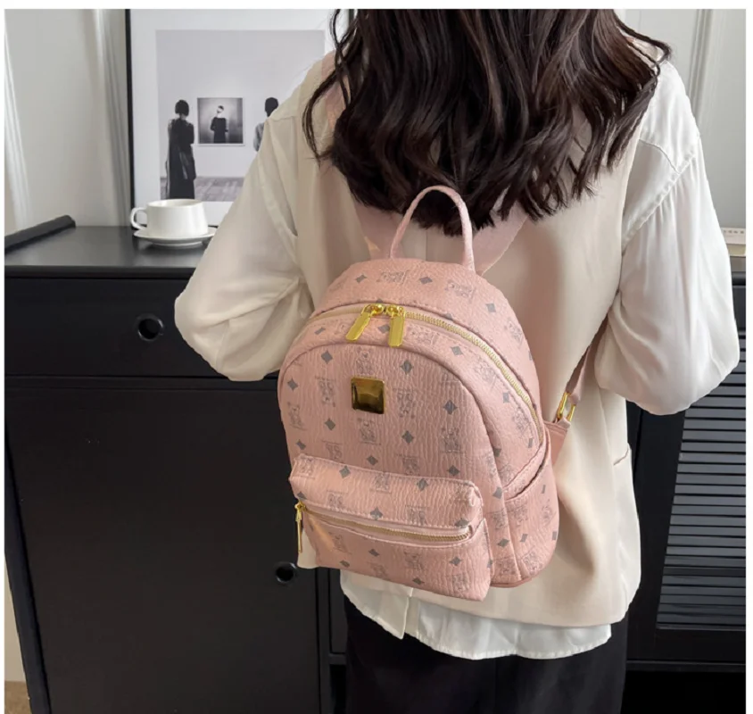 New Arrival Korean Style Leather Backpack Fashion Design Large Capacity Shoulder Bags School Bag Casual Travel Backpacks