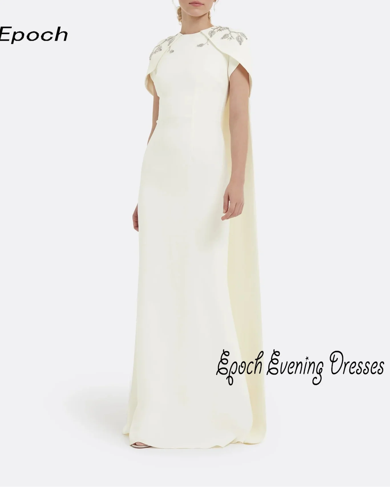 Robe de soirée à manches courtes pour femmes sexy, robe de Rhde cocktail en cristal, cape formelle élégante, châle