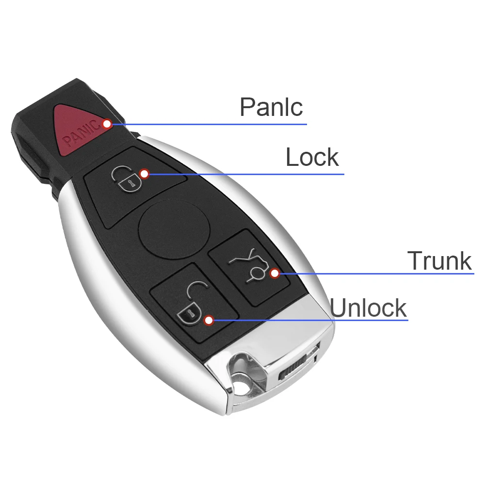 LIXIANG World Car Remote Key dla Mercedes Benz W203 W204 W205 W210 W211 W212 W221 W222 A B C E S Class BGA &NEC 315/433Mhz Card