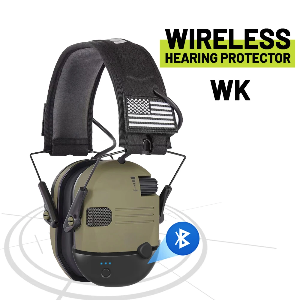 Tactical Bluetooth Shooting Hearing Protector Active Anti-Noise Earmuff Professional Electronic Noise Reduction Headset