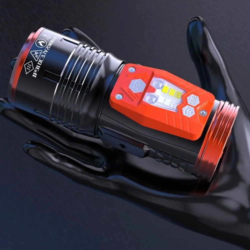 

4 Color Light Source LED Fishing Flashlight Induction bait lamp Waterproof Zoomable Flashlight Hand Lamp Multi-functional