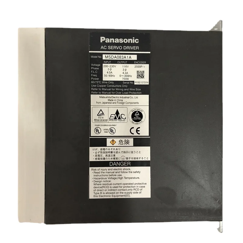 

High quality new and genuine 750W MSDA083A1A ac servo motor driver