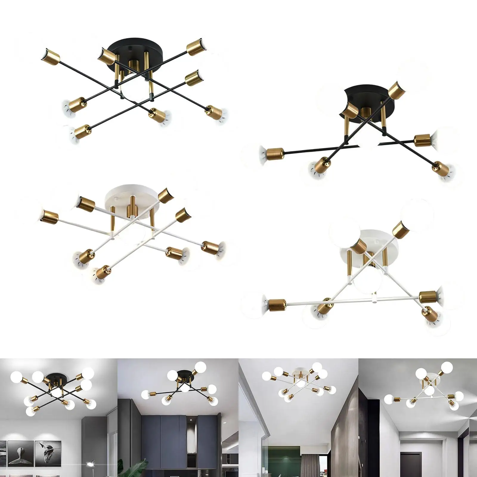 Nordic Ceiling Light E27 Base Pendant Light Indoor Lighting Fixture Sputnik