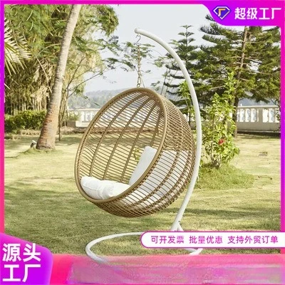 

Customizable Outdoor Balcony Bird's Nest Swing Hanging Rattan Hanging Chair