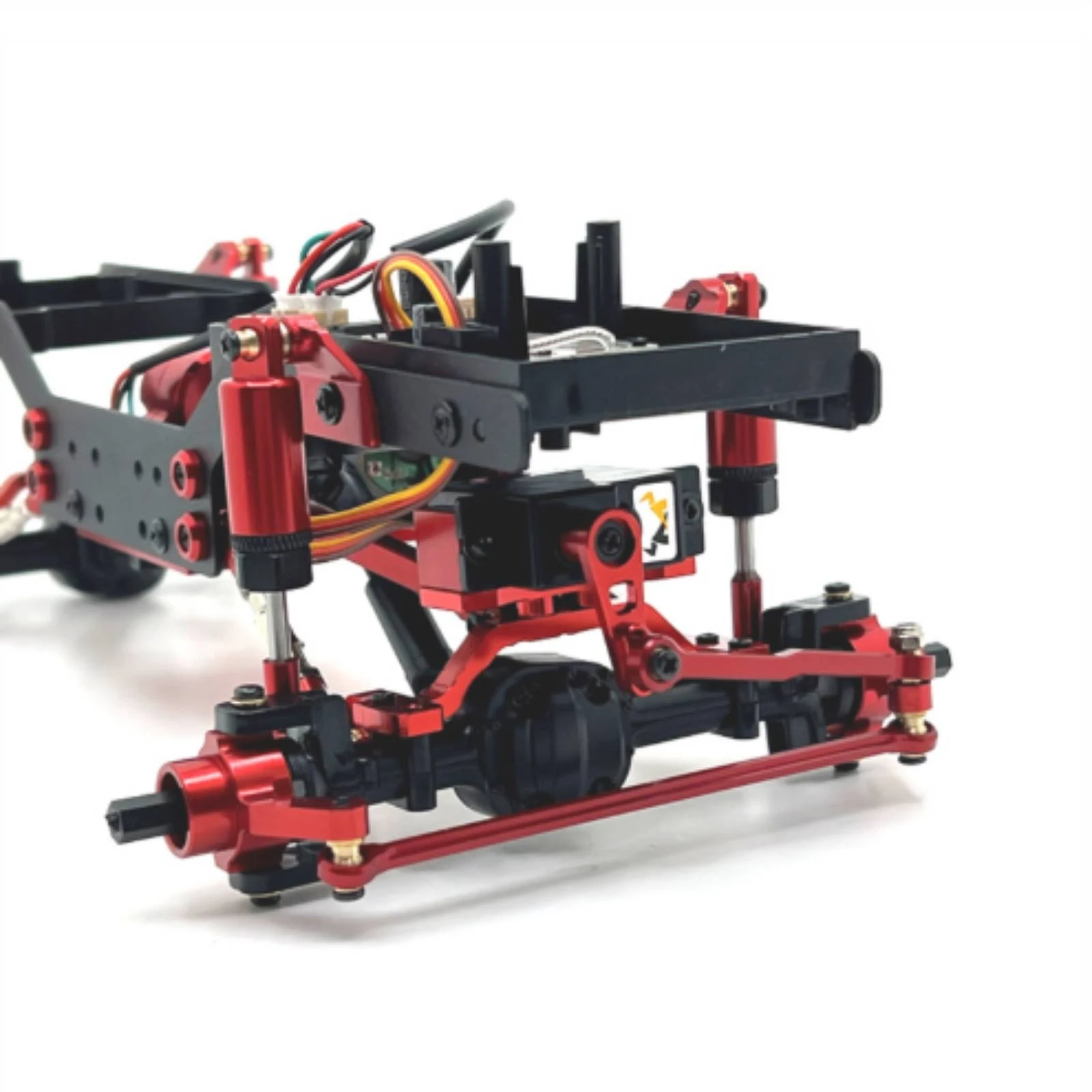 RC Car Upgrade Parts Aluminum Parts Kit with Shock Absorbers Shock System Kit Long-Lasting Shock System Links Damping