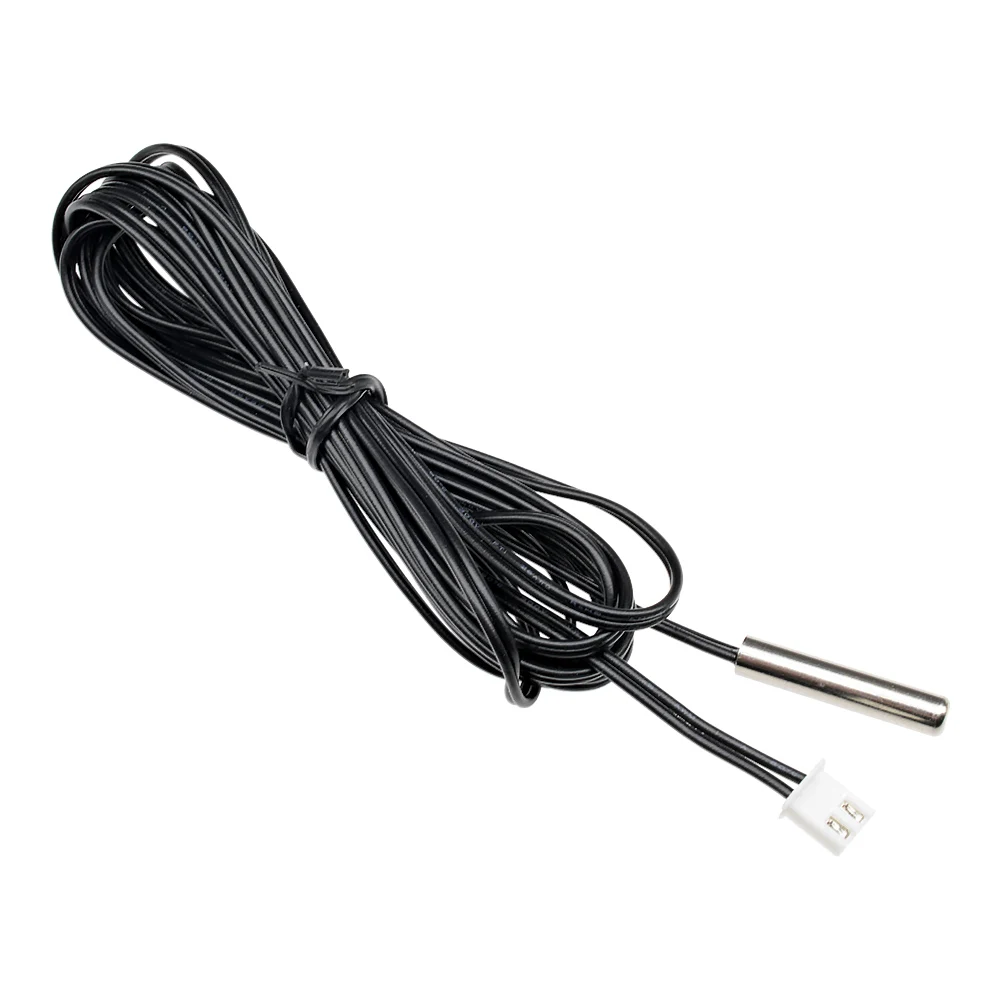 Sensor de temperatura termistor NTC 10K 1% 3950, Cable de sonda impermeable de 2M, Cable de detección de temperatura para termostato W1209 W1401