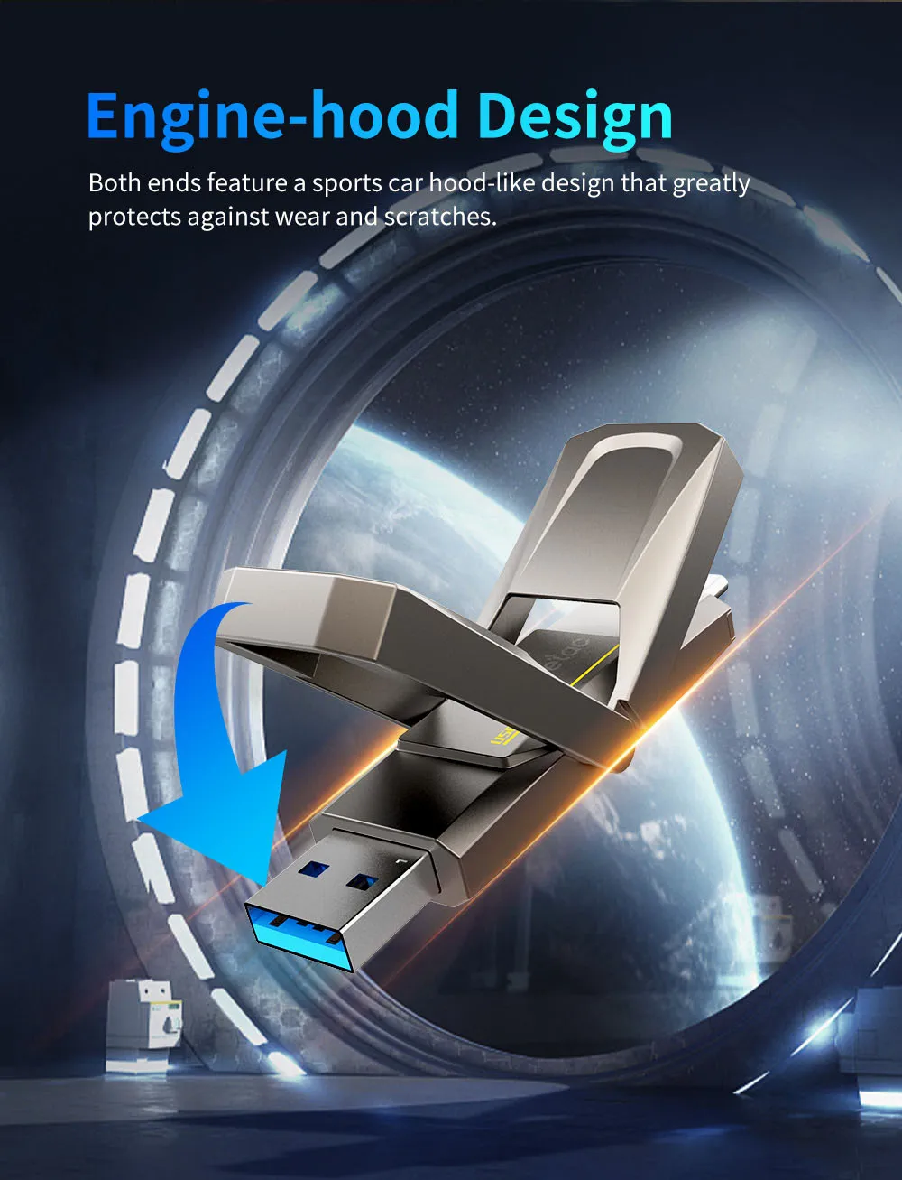 Netac USB 3.2 Solid State Pen Drive 128 GB 256 GB 512 GB 1 TB 520 MB/s Typ C USB-Flash-Laufwerk Kostenloser Versand Artikel US5 für Laptop-Telefon – Detail 10