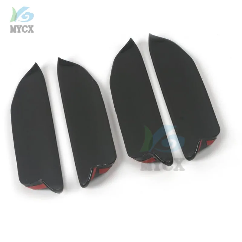 ل Volkswagen VW ID.4X ID.4 CROZZ 2021 + ألياف الكربون غطاء مقبض باب السيارة الملحقات لمعان أسود ألياف الكربون مقبض باب السيارة #6