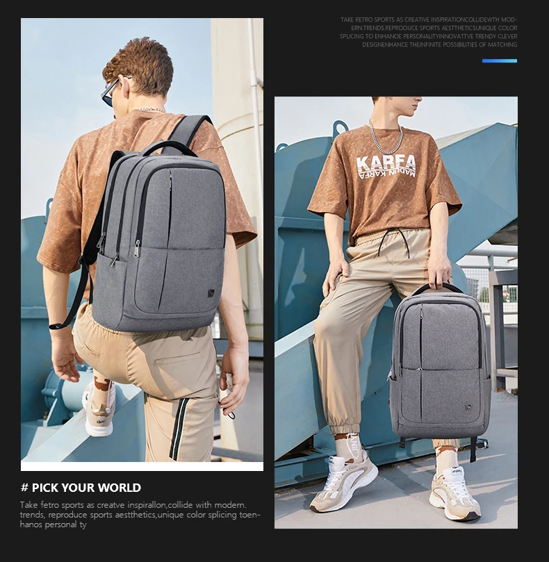 OIWAS Men Business Backpack 17 inch Laptop Bag Large Capacity Backpack Waterproof Fashion Bags for Male Women Notebook Traveling