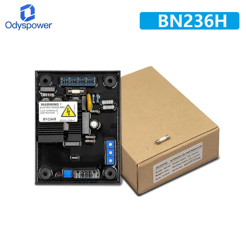 

Прочный генератор электроэнергии BN236H 2025, автоматический стабилизатор напряжения AVR с высоким радиатором, детали без румянного генератора