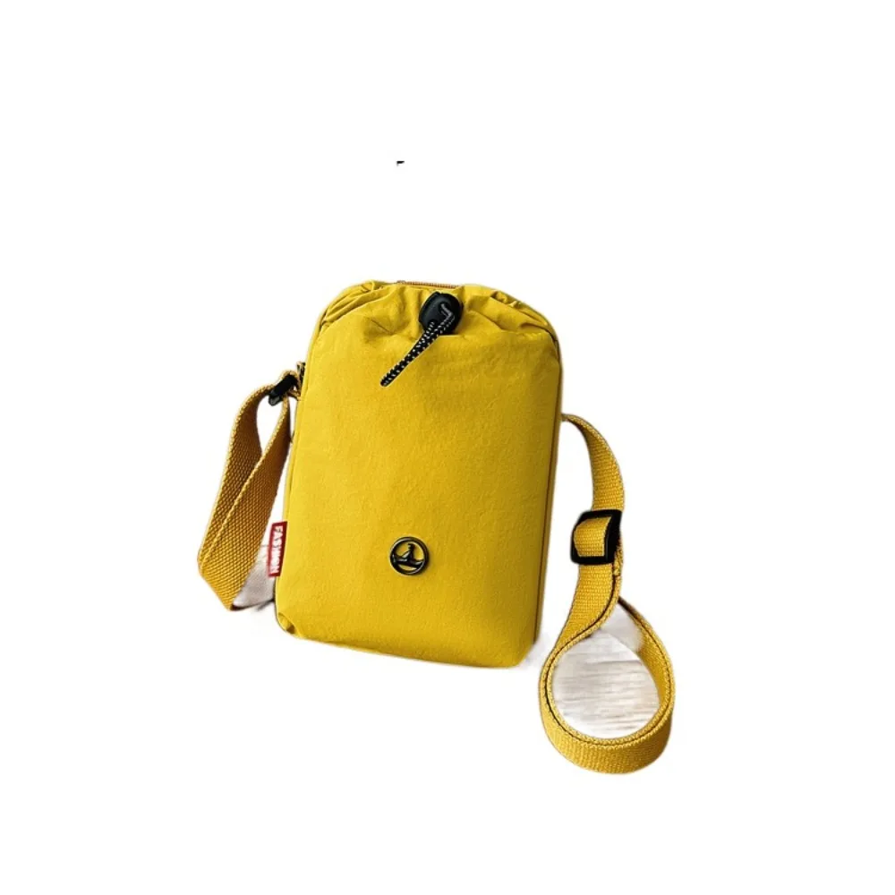 

Multifunctional Mini Nylon Mobile Phone Bag Zipper Ultra-light Drawstring Small Square Bag Casual Storage Bag