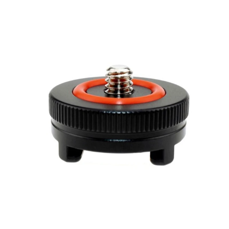 Adaptador montagem sapata câmera com rosca tripé 1/4 "para câmera DSLR equipamento gaiola luz