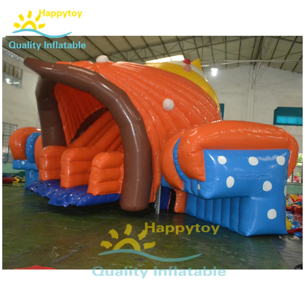 Outdoor Inflatable Conch Slide For Pool , Inflatable Seashell Animal Pools Slides For Adult And Kids