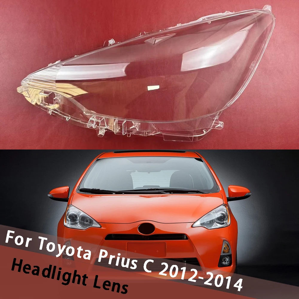 

Для Toyota Prius C 2012 2013 2014, корпус переднего фонаря, крышка фары, прозрачный абажур, корпус лампы, линза из плексигласа