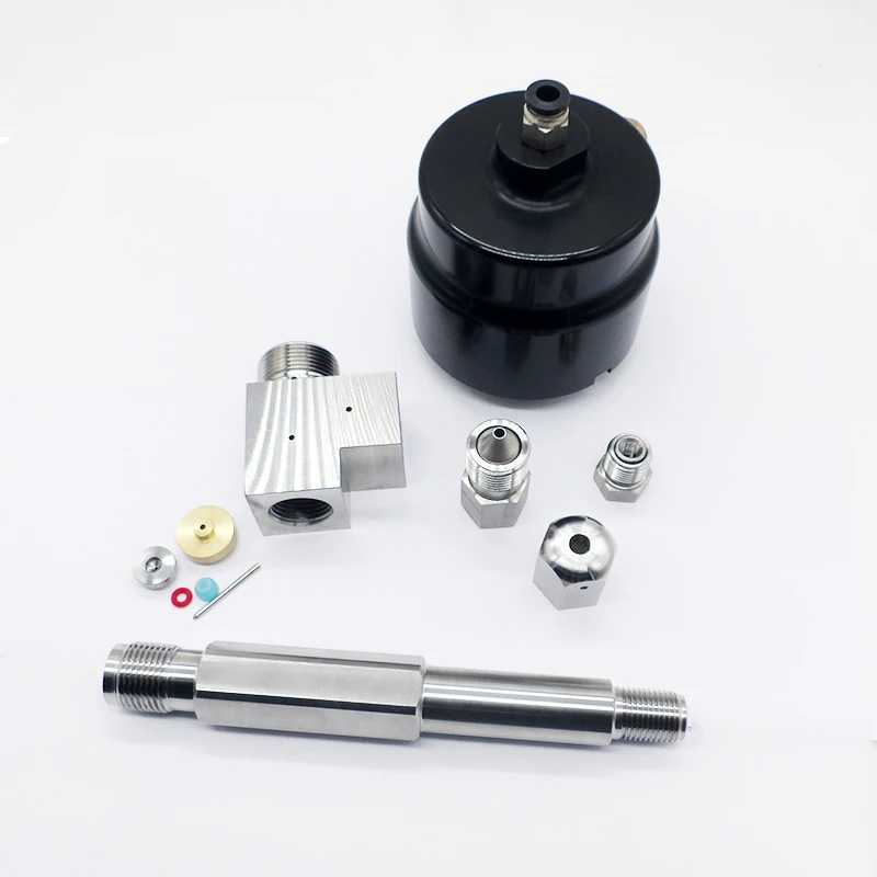 Części zamienne do wycinarek wodnych Waterjet AccuLine, tylko woda, 13903-1-1-4 Górny otwór dopływowy powietrza 13903-2-1-4 Zespół głowicy tnącej do wycinarki wodnej AccuStream