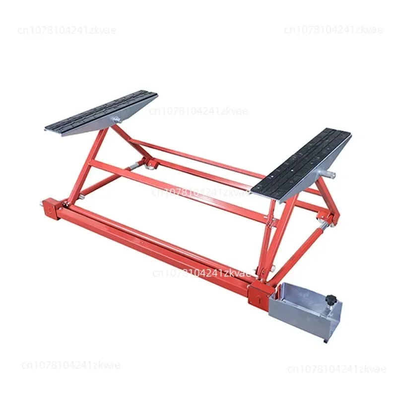 2T Mini Tilting Steel Car Lift, Portable Tilt Vehicle Lifter, Tilting Car Lift for Garage Auto Repair Work