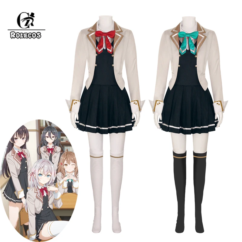 ROLECOS Anime Alya Sometimes Hides Her Feelings in Russian Cosplay Costume Alisa Maria School Uniform Halloween Women Costume