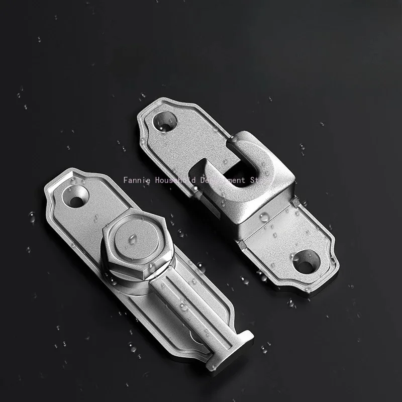 No Drill Latch Aluminum Alloy Door Lock Security Chain Hotel Door Lock Buckle Anti Theft Safety Chain Door Lock view 6