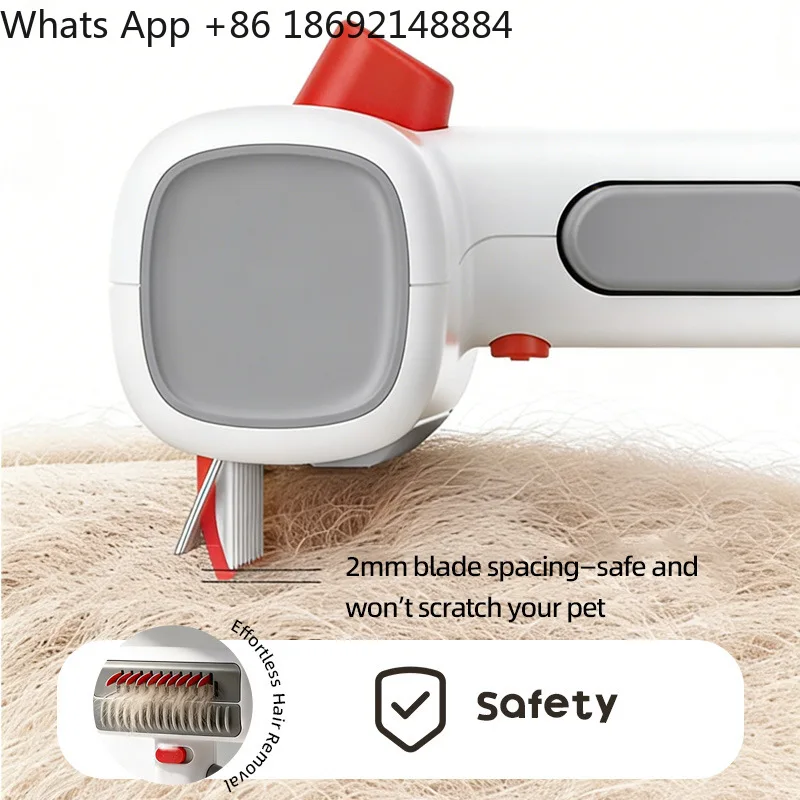 New attractive force 2-in-1 open knot hair removal comb pet hair  with comb to remove floating hair needle comb