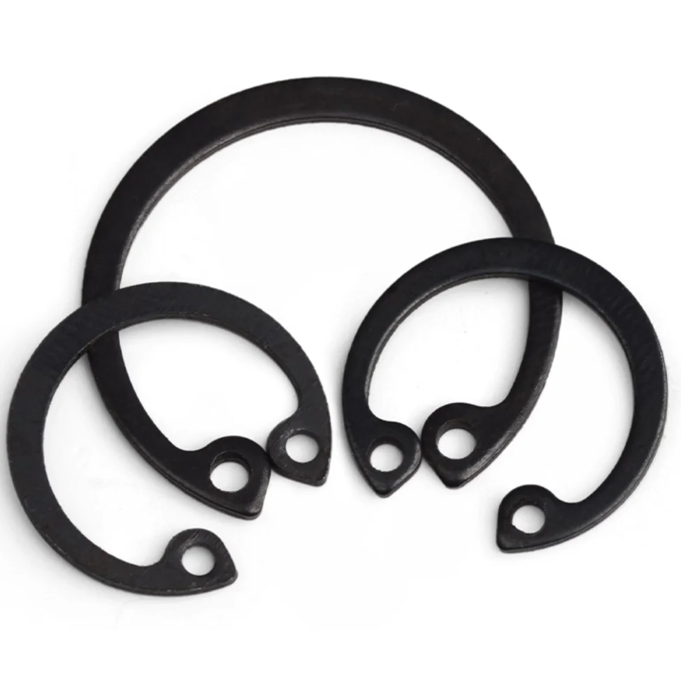 1pcs or 5pcs Black Dia 95-320mm 100/105/110/120/130/160/180/200/230/260/280/300External Retaining Circlip Ring for Shaft Bearing