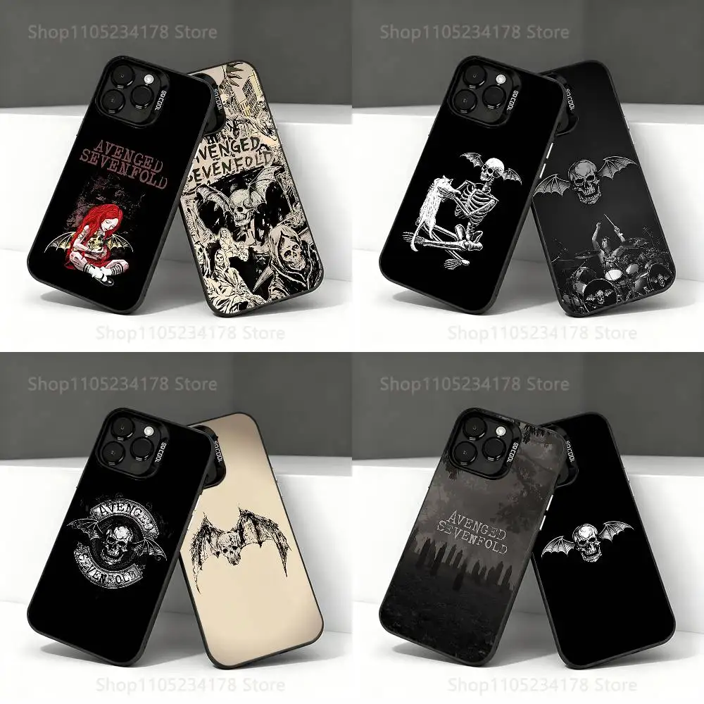 

A-Avenged S-Sevenfold Phone Case For iPhone 17,16,15,14,13,12,11,Pro,Max,Plus,E,Air,Mini Black Tpu IMD Cover