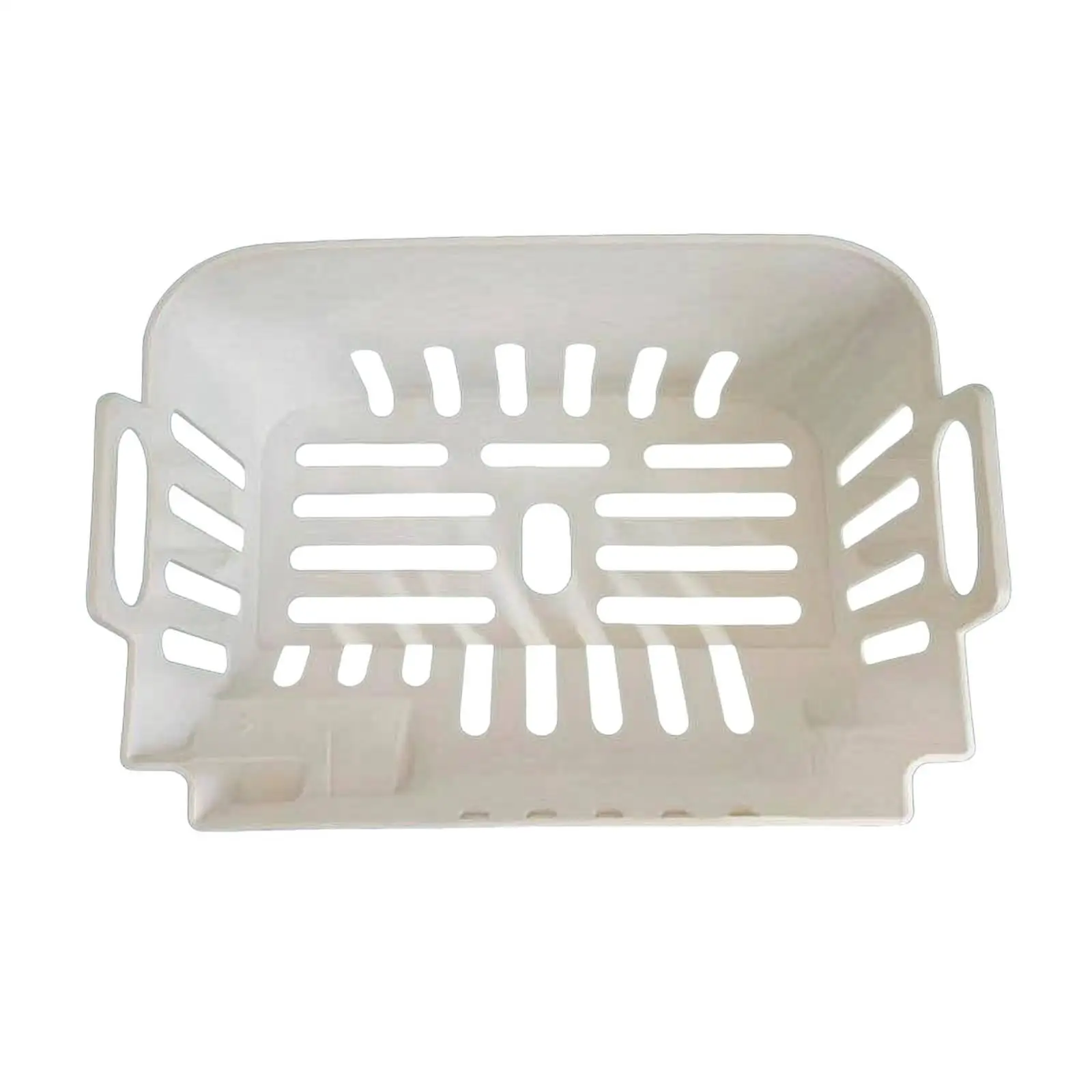 Ice Cube Holder Tray for Fridge Maker with Drainage Holes and Rounded Edges Plastic Freezer Organizer Basket