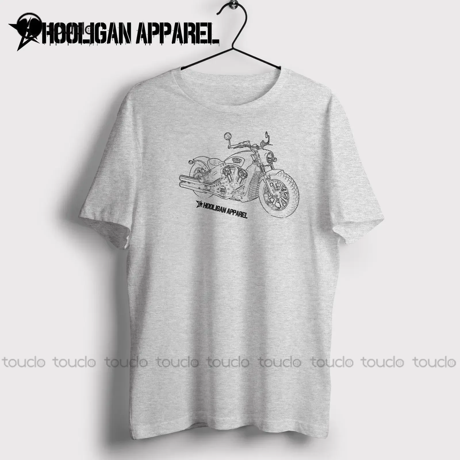 New Fashion Brand Print T-Shirt Male Brand American Classic Motorcycle Fans Scout Bobber Inspired Motorcyclephoto T Shirts