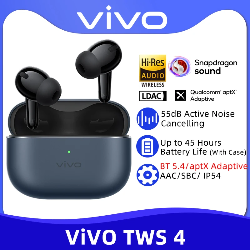 مراجعات شاملة لسماعات VIVO TWS 4 اللاسلكية: تجربة صوتية متطورة مع إلغاء ضوضاء نشط وعمر بطارية طويل
