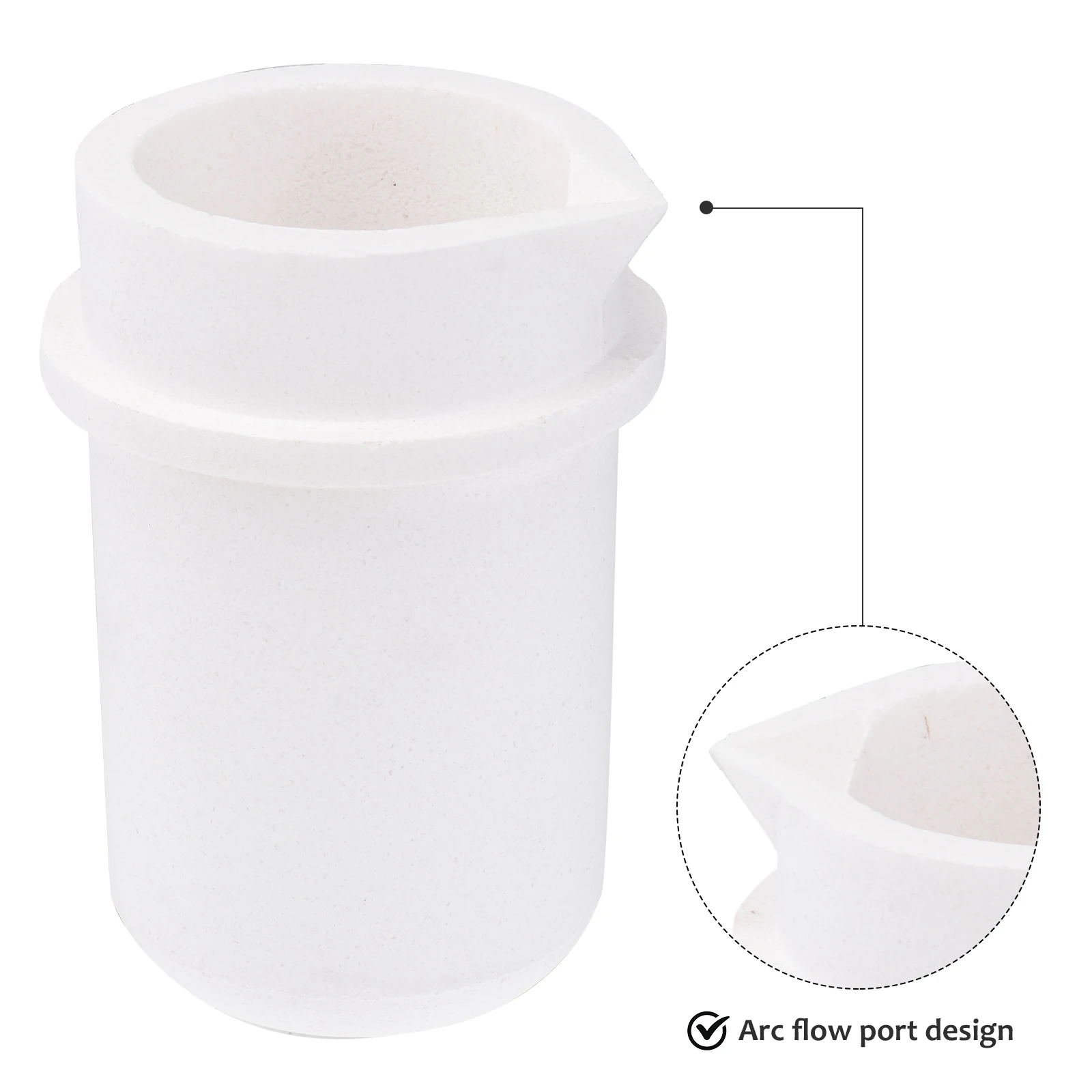 

Quartz Crucible High Temp 1800℃ Melting Gold Cup Jewelry Smelting Tool Refining Crucible Foundry Cup Metal Smelting Scientific