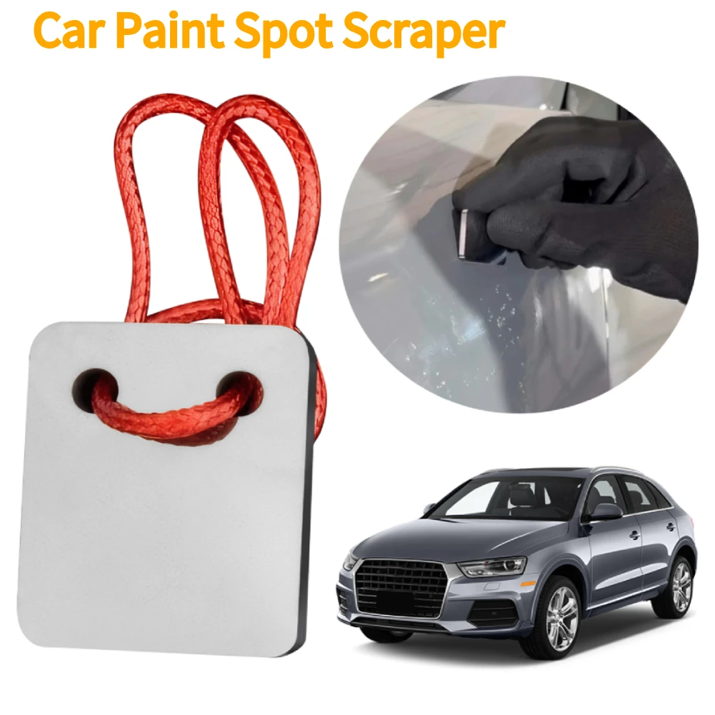 

Car Paint Repair Tool Paint Spot Scraper Reusable Tungsten Steel Scraper Anti-Slip Spots Stains Remove Tool for Spray Paint Tool