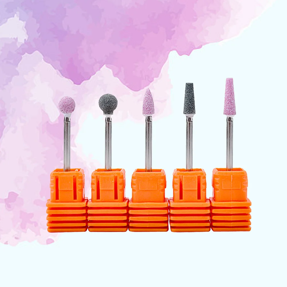 5 pezzi testa di molatura per unghie strumenti di lucidatura al quarzo per macchina per manicure rimozione della pelle morta cura delle cuticole compatibile con Om26 Om27