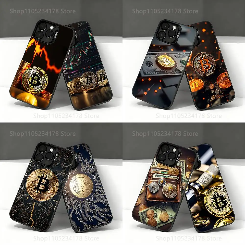 

Bitcoin Digital Currency High-quality Phone Case For iPhone 17,16,15,14,13,12,11,Pro,Max,Plus,E,Air,Mini Anti Fall Black Bumper