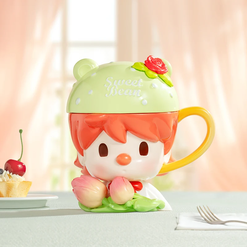 POP MART Sweet Bean Afternoon Tea Series Mystery Box 1PC/9PCS POPMART Blind Box Anime Action Figure Figurina carina