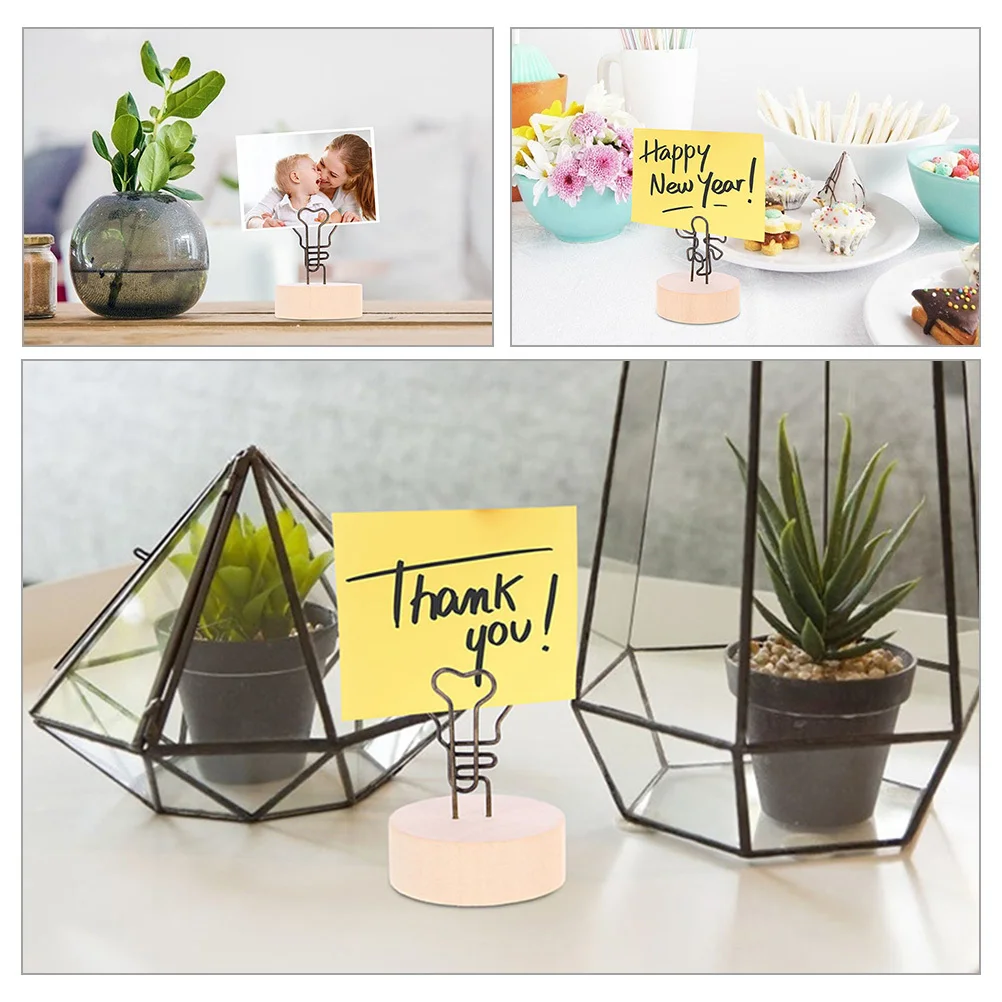 

15pcs Memo Clip Metal Table Number For Wedding Photo Display Stand Lightweight Picture Table Sign Holder Multi-Function Card