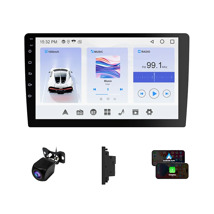 

HOT CA1010.1Inch Car Dvd Player Auto Stereo 2+64G Auto Radio Android Screen Player Radio De Coche Android 720*1280 Android Car