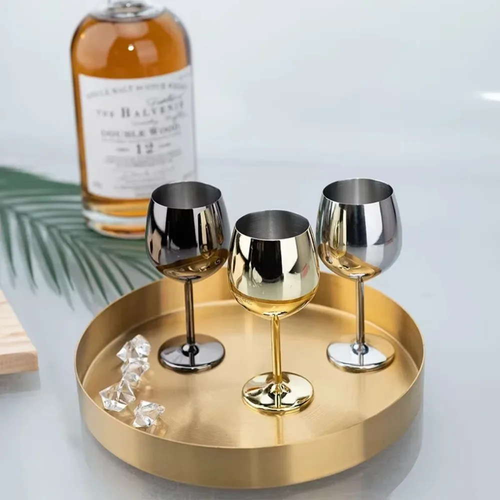 Portable 70 ML Mini Stainless Steel Wine Glass Rust-resistant Drop-resistant Goblet Corrosion-resistant Tall Cup Gift