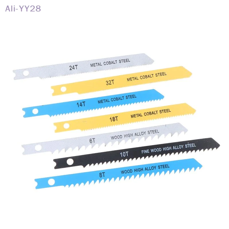 {YY28} 7/14 szt. Profesjonalny zestaw ostrych brzeszczotów do wyrzynarki, szybkie cięcie, HCS, różne brzeszczoty, narzędzie do obróbki drewna
