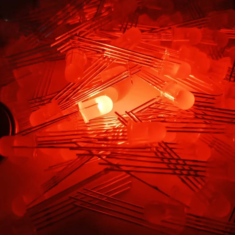 1000Pcs 4pin 5mm RGB Led Diode Llumination Light Tri Color Circular Common Anode Led F5 LED Red Green Blue