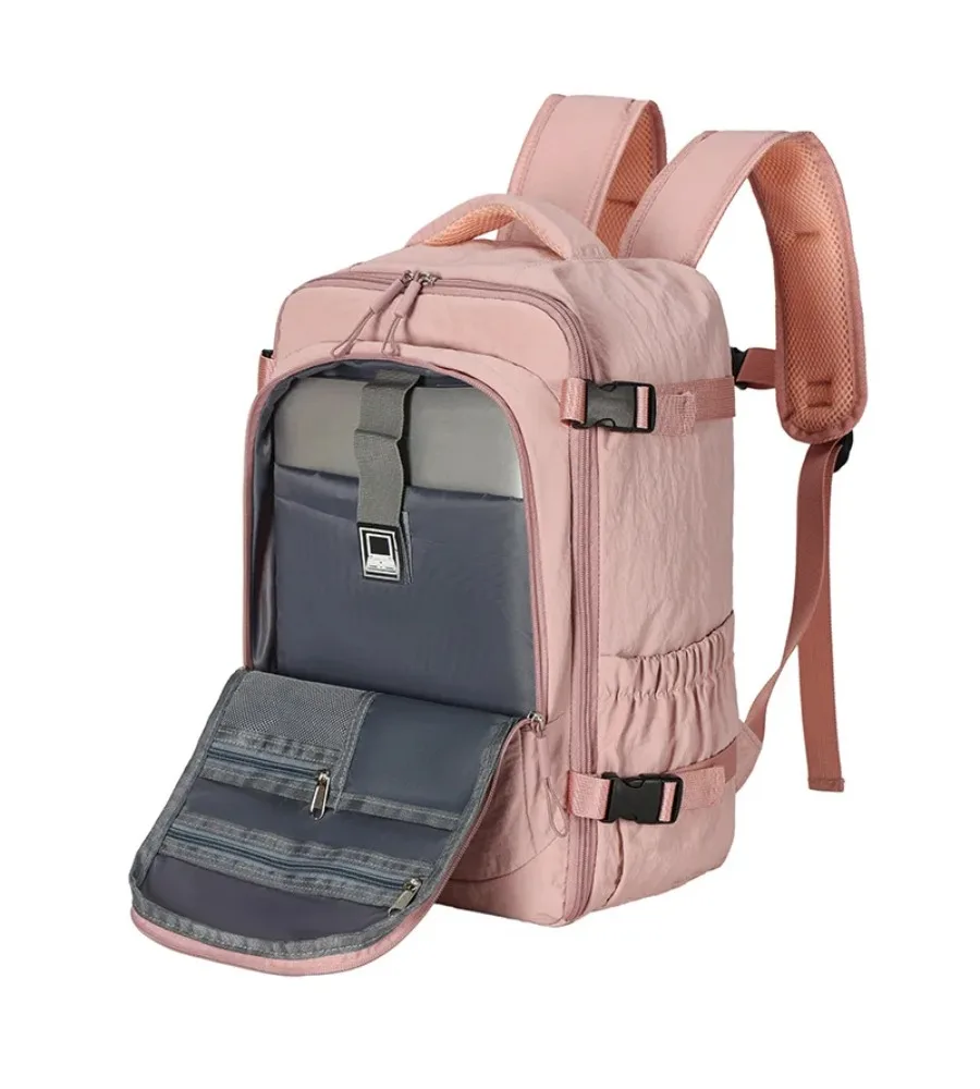 

Lightweight And Wear-Resistant Boarding Backpack For Women With Spacious Compartments For Casual Commute