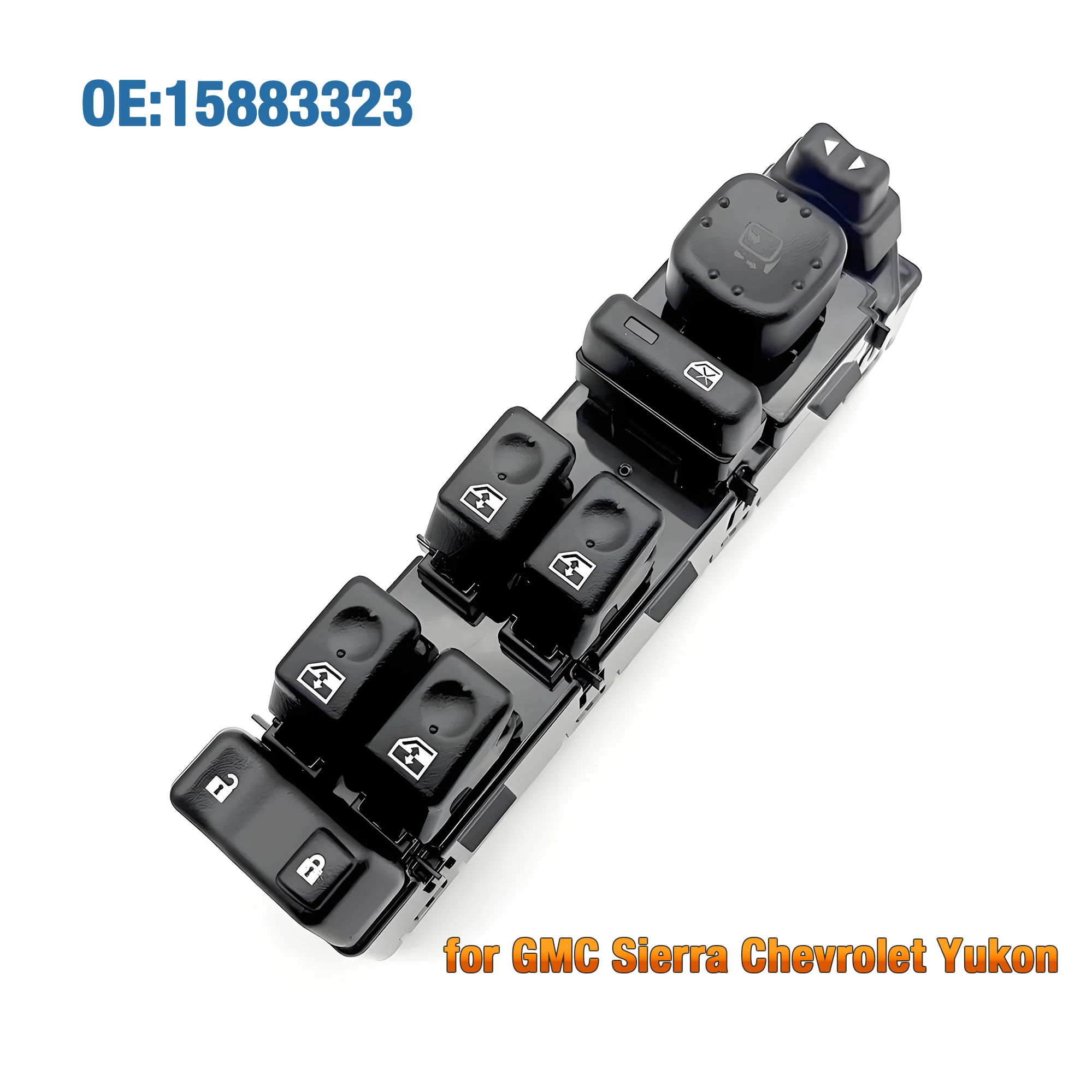 

15883323 для GMC Sierra Yukon, Hummer H2, Chevrolet Tahoe Silverado 2003-2006, кнопка включения управления электрическим стеклоподъемником Master Power