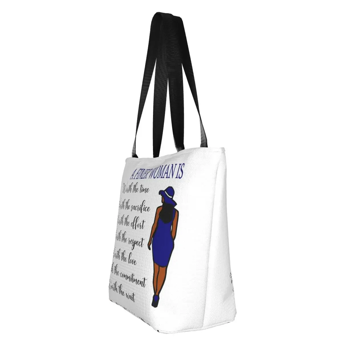 Zeta Phi Beta 1920 generi alimentari Tote Shopping Bag donna divertente lettera greca 1920 borsa a tracolla Shopper in tela borsa di grande capacità