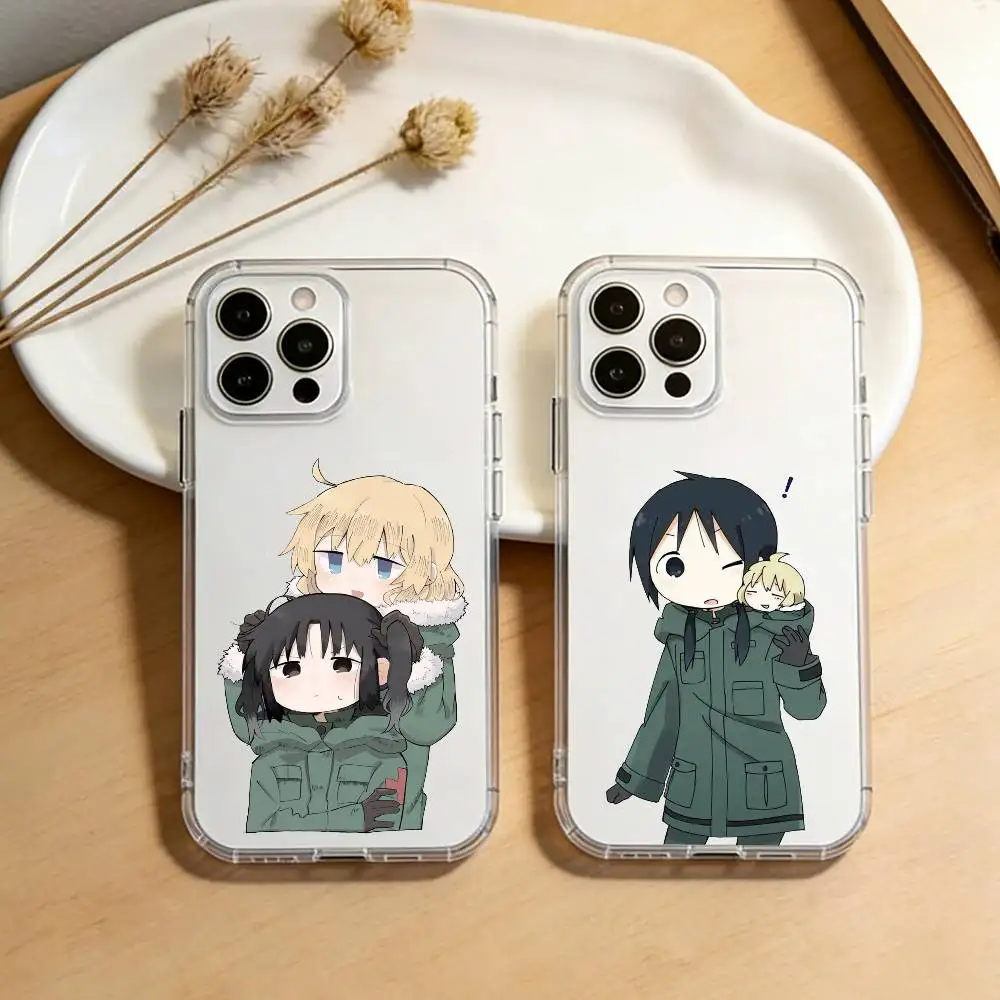

Anime Girls Last Tour Phone Case For iPhone 17 16 15 14 13 12 11 Mini Pro Max Plus Transparent Cover
